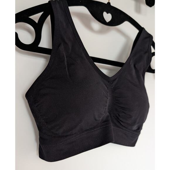 Wacoal B-Smooth Black Wirefree Bralette Bra 835275 Size 38 - Picture 4 of 6